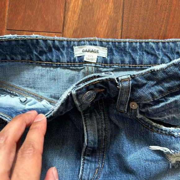 Garage Blue Mini Denim Skirt - Picture 3 of 5